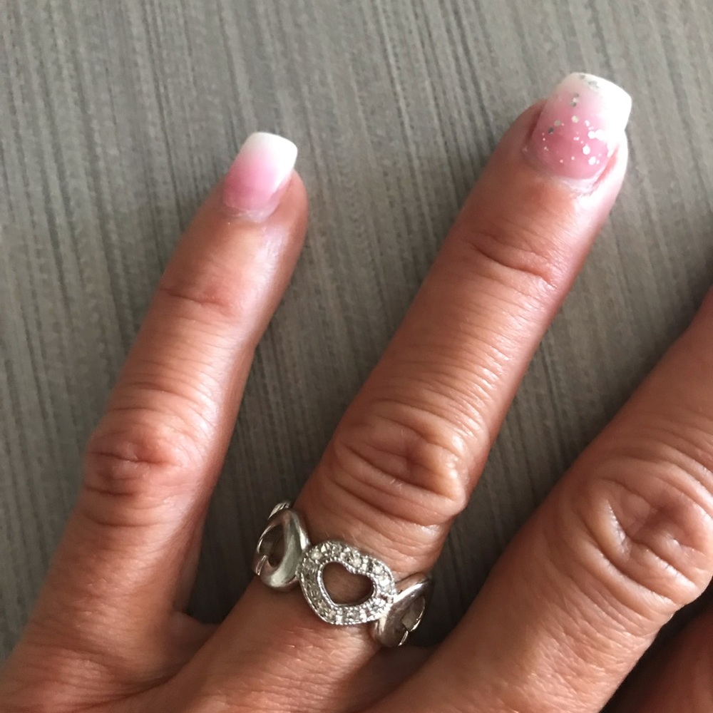 Heart ring in silver